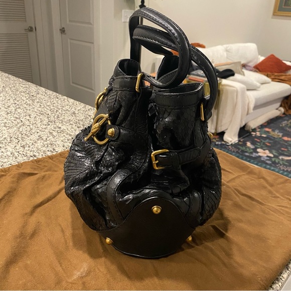 Gucci hobo Python bag black - Picture 2 of 12